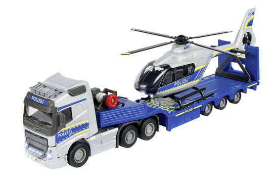 MAJORETTE GRAND SERIES VOLVO TRUCK + HELIKOPTER POLICYJNY AIRBUS 213716000 Majorette