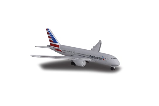 Majorette, samolot BOEING 787 "AMERICAN AIRPLANE" (GREY) Majorette