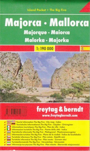 Majorka. Mapa laminowana 1:190 000 Opracowanie zbiorowe