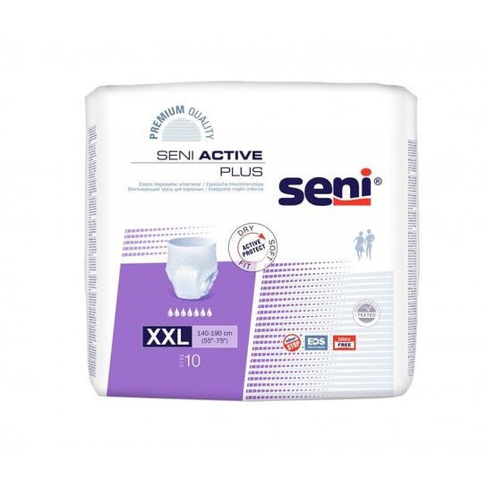 Majtki chłonne Seni Active Plus zakładane jak bielizna XXL 10 szt. Seni