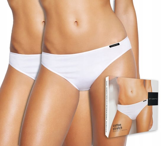 Majtki Damskie 2-Pak Figi Bikini Atlantic 581 - M Atlantic