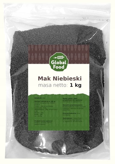 MAK NIEBIESKI NASIONA GLOBAL FOOD 1KG 1000G Inny producent