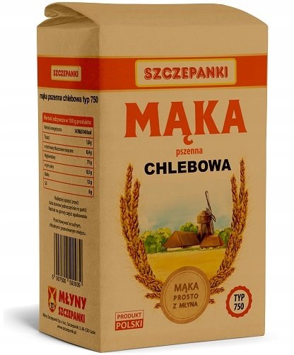 Mąka 1Kg Chlebowa Typ 750 / Szczapanki Szczepanki