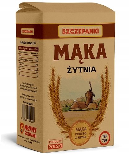Mąka 1Kg Żytnia Typ 720 Szczepanki Inny producent
