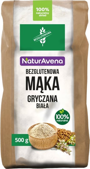 Mąka Gryczana Biała bezglutenowa 500g - NaturAvena Naturavena