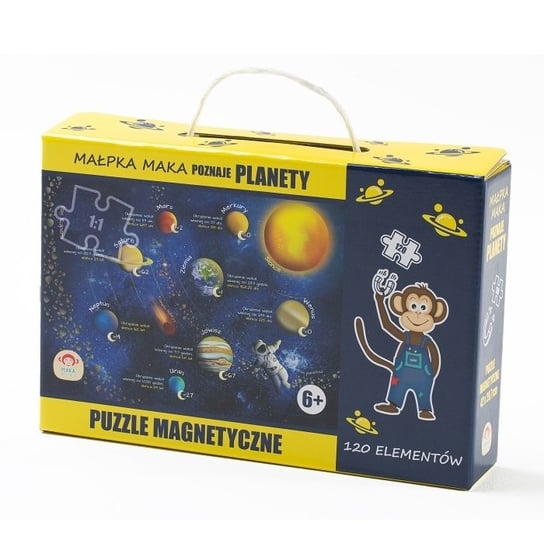Maka Kids, puzzle, magnetyczne Poznaje Planety, 120 el. Maka Kids