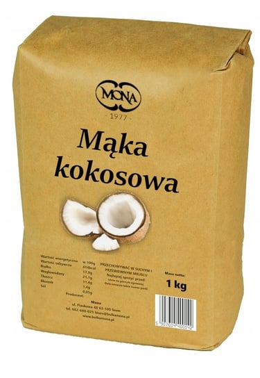 Mąka Kokosowa Mona 1 Kg Premium Bezglutenowa MONA