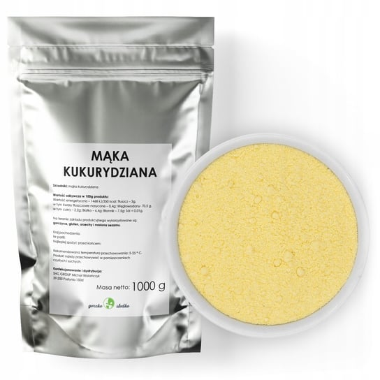 Mąka Kukurydziana Mąka Z Kukurydzy 1Kg GORZKOISLODKO