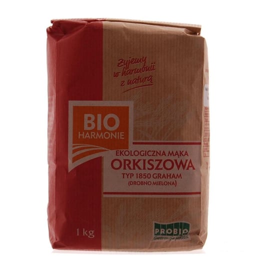 Mąka Orkiszowa Drobno Mielona 1850 Graham Bio 1 kg Bioharmonie PROBIO