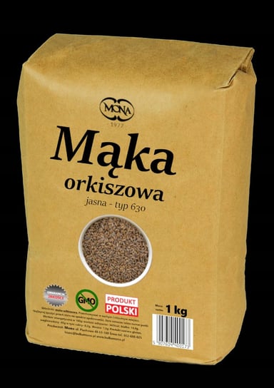 Mąka Orkiszowa Jasna Typ 630 Premium 1 Kg Mona MONA
