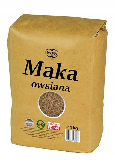 Mąka Owsiana Premium Mona 1Kg Polska, Atest MONA