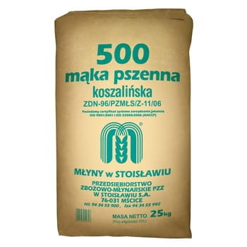 Mąka Pszenna Typ 500 25Kg Produkt Polski