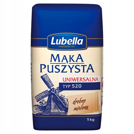 Mąka puszysta uniwersalna typ 520 Lubella 1 kg Lubella