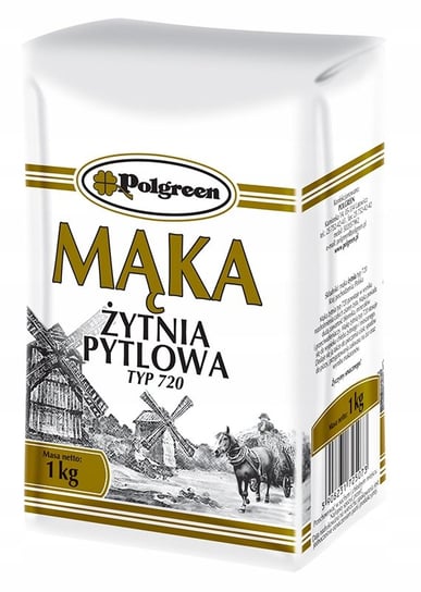 Mąka żytnia pytlowa typ 720 Polgreen 1kg Inna marka