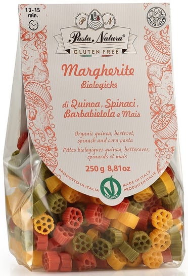 MAKARON (KUKURYDZIANY TRÓJKOLOROWY) MARGHERITE BEZGLUTENOWY BIO 250 g - PASTA NATURA PASTA NATURA