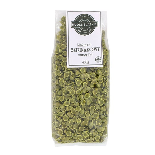 Makaron SZPINAKOWY muszelki 400g brak danych