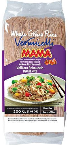Makaron z brązowego ryżu Vermicelli, nitki 200g - MAMA MAMA