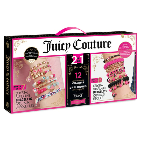 MAKE IT REAL Zestaw do tworzenia bransoletek Juicy Couture 2 w 1, zabawka kreatywna Make It Real