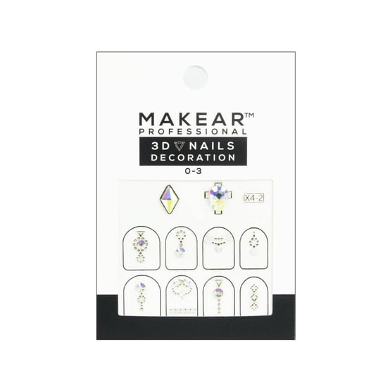 Makear 3D Nails Decoration 03 - naklejki do paznokci z cyrkoniami MAKEAR