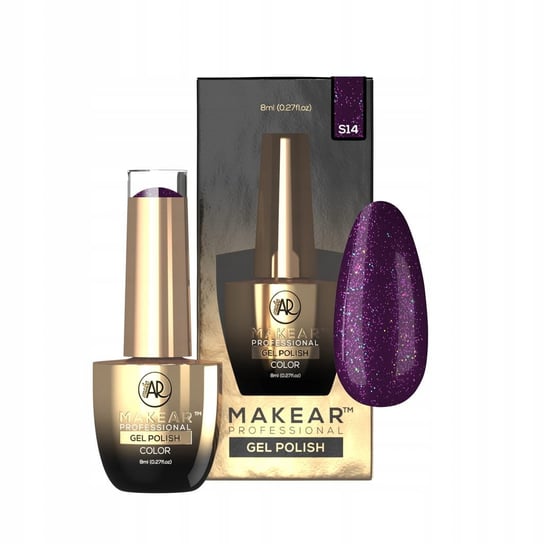 Makear House of Magic S14 Violetclaw - kolorowy lakier hybrydowy 8 ml MAKEAR