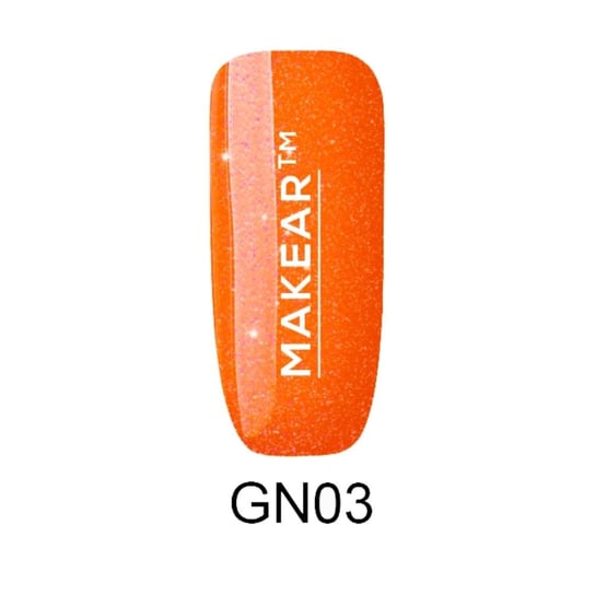 Makear, Neon Glitter, Lakier Hybrydowy, Ng03, 8 ml MAKEAR