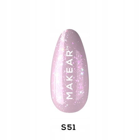 Makear S51 Violet Groovy Summer Lineup 8ml kolorowy lakier hybrydowy MAKEAR