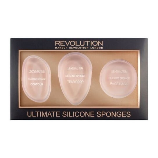 Makeup Revolution, Applicators, gąbki silikonowe Ultimate Silicone Sponges Set, 3 szt. Makeup Revolution