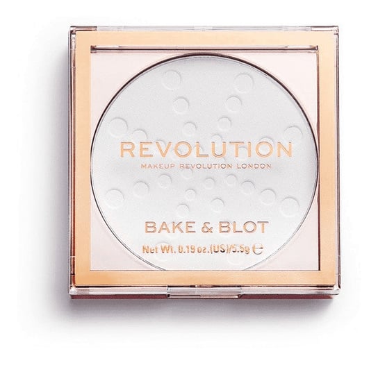 Makeup Revolution, Bake & Blot, matujący puder prasowany utrwalający White, 1 szt. Makeup Revolution