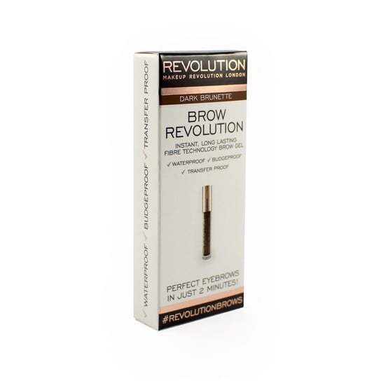 Makeup Revolution, Brow Revolution, żel do brwi Dark Brunette, 3,8 g Makeup Revolution