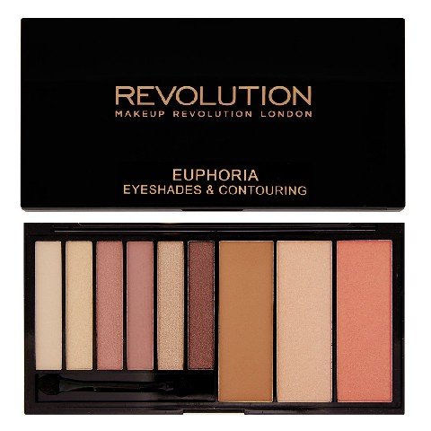 Makeup Revolution, Euphoria Palette Bare, zestaw do makijażu oczu i twarzy Makeup Revolution