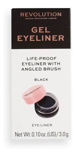 Makeup Revolution, Gel Eyeliner With Brush Eyeliner W Żelu Z Pędzelkiem 001 Czarny 3g Makeup Revolution