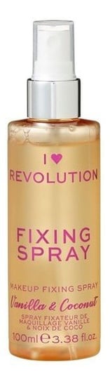 Makeup Revolution, I Heart Revolution, fixing spray utrwalający makijaż Vanilla & Coconut, 100 ml Makeup Revolution