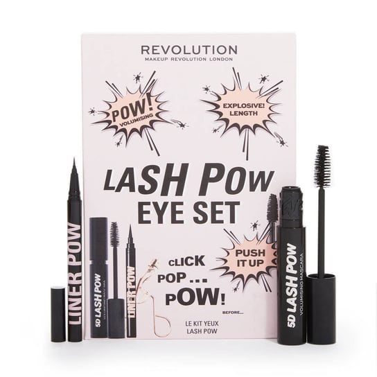 Makeup Revolution, Lash Pow Eye, zestaw prezentowy kosmetyków do pielęgnacji, 3 szt. Makeup Revolution