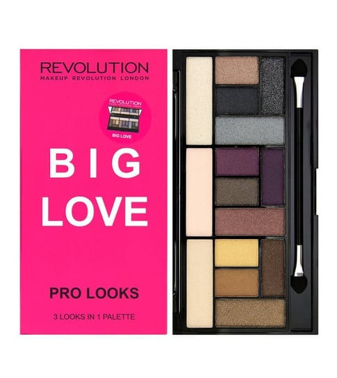 Makeup Revolution, Pro Looks Palette, paleta cieni do powiek Big Love, 13 g Makeup Revolution
