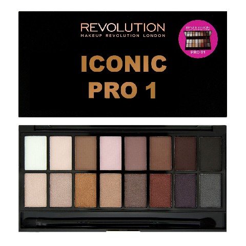 Makeup Revolution, Salvation Palette, paleta cieni do powiek Iconic Pro 1, 16 g Makeup Revolution