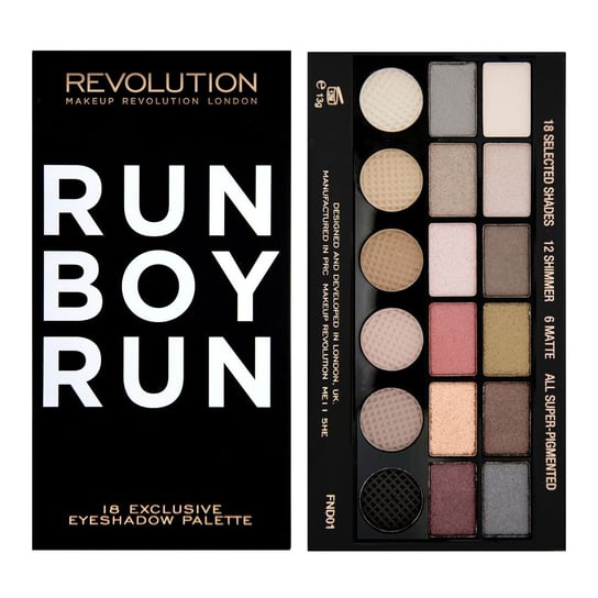 Makeup Revolution, Salvation Palette, paleta cieni do powiek Run Boy Run, 13 g Makeup Revolution