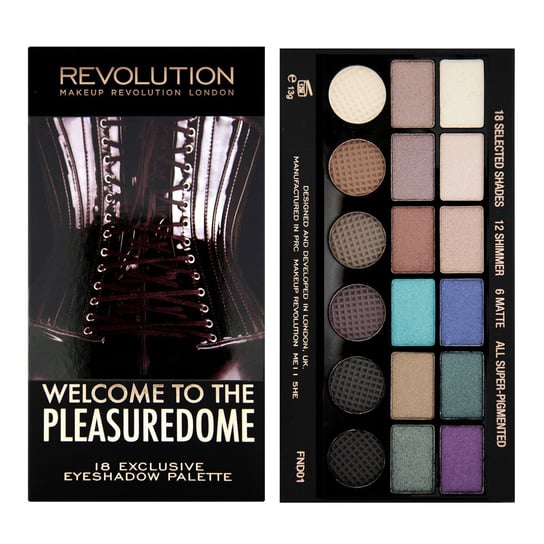 Makeup Revolution, Salvation Palette, paleta cieni do powiek Welcome to The Pleasuredome, 13 g Makeup Revolution
