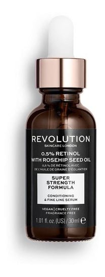Makeup Revolution, Skincare, Przeciwzmarszczkowe serum nawilżające 0.5% Retinol With Rosehip Seed Oil, 30 ml Revolution