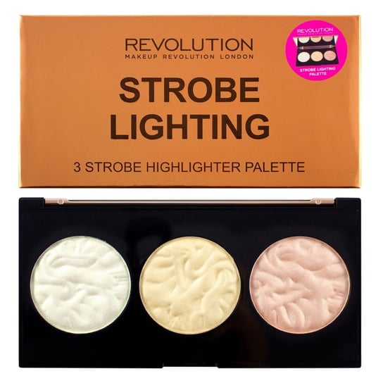 Makeup Revolution, Strobe Lighting Palette, paleta rozświetlaczy, 15 g Makeup Revolution