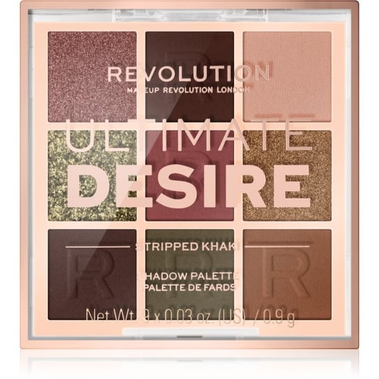 Makeup Revolution, Ultimate Desire paleta cieni do powiek odcień Stripped Khaki 8,1 g Makeup Revolution