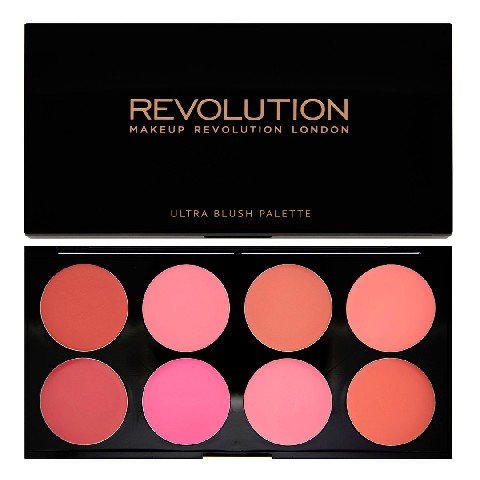 Makeup Revolution, Ultra Blush Palette, paleta róży do policzków All About Cream, 13 g Makeup Revolution