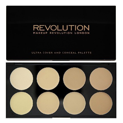 Makeup Revolution, Ultra Cover and Concealer Palette, paleta korektorów do twarzy Light, 10 g Makeup Revolution