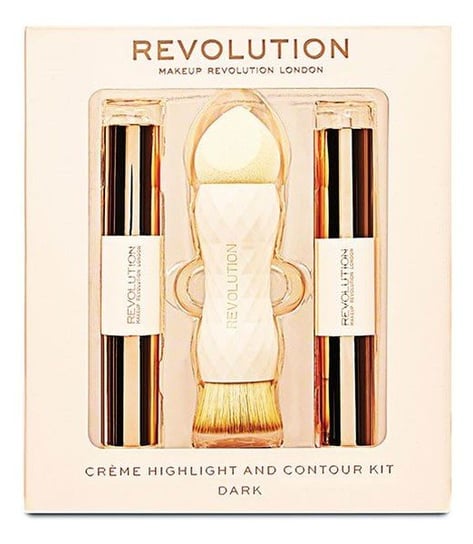Makeup Revolution, zestaw do konturowania Dark, 3 szt. Makeup Revolution