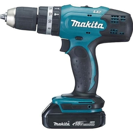 MAKITA-DHP453 RYJ Ø 13 mm 18 V LXT wkrętarka udarowa - akumulator 1,3 Ah - akumulatorowa MAKITA