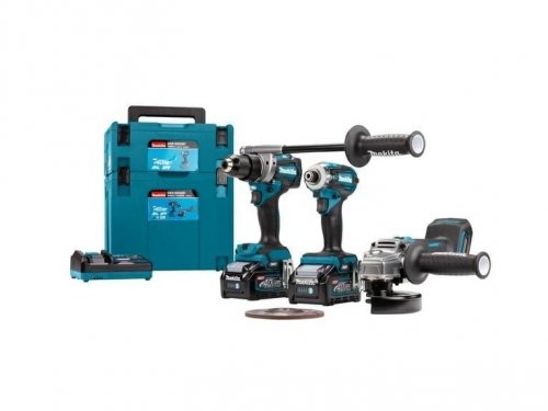 Makita Zestaw Combo 40Vmax Xgt (Ga005G+Df001G+Td001G) 2X4,0Ah 2Xmakpac ...