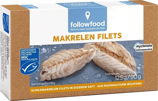 Makrela Msc Filety W Sosie Własnym 125 G (90 G) - Followfood Inna marka