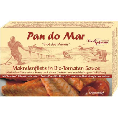 Makrela w sosie pomidorowym PAN DO MAR, Bio, 120 g Pan Do Mar