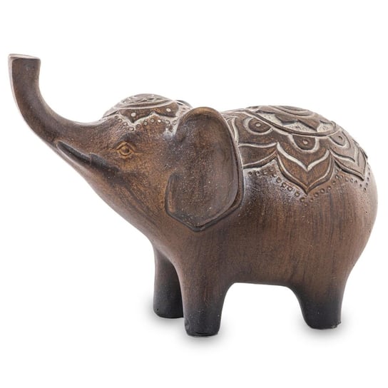 Mała figurka - brązowy słonik na szczęście Sorte 10,5 cm Duwen