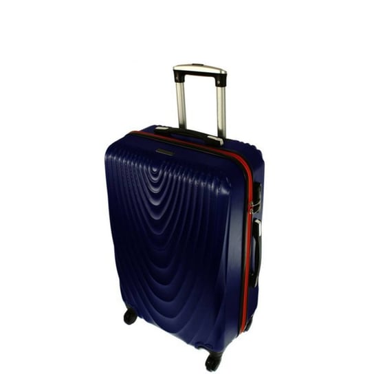 Mała kabinowa walizka PELLUCCI RGL 663 S Granatowo Pomarańczowa - pomarańczowy || granatowy PELLUCCI