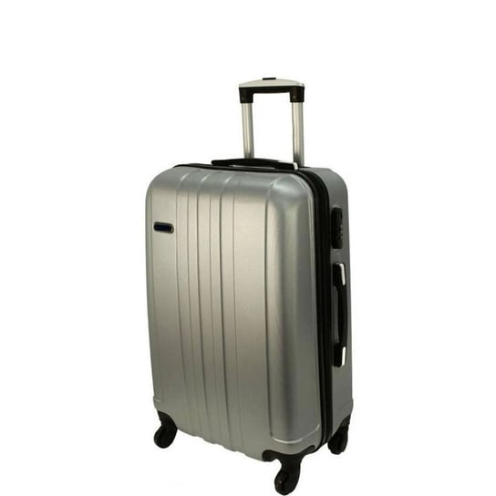 Mała kabinowa walizka PELLUCCI RGL 740 S Srebrna - srebrny PELLUCCI